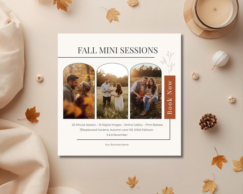 Herbst-Mini-Shooting-Flyer & Stories — Produktvorschau