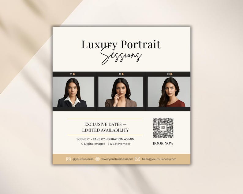 Flyer für Porträts & Mini-Shootings — Produktvorschau