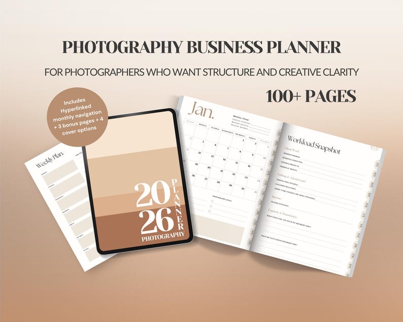 Fotografie-Businessplaner 2026 — Produktvorschau