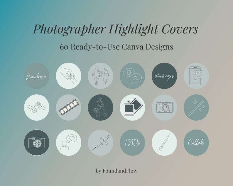 Highlight-Cover-Paket für Fotografie — Produktvorschau