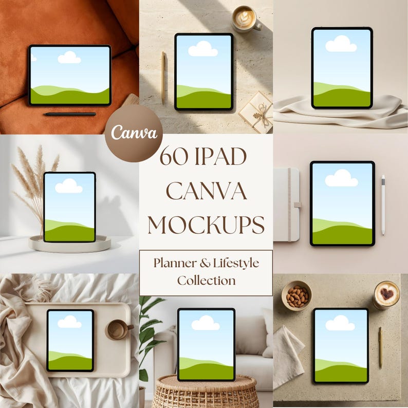 60 iPad-Mockups — Produktvorschau