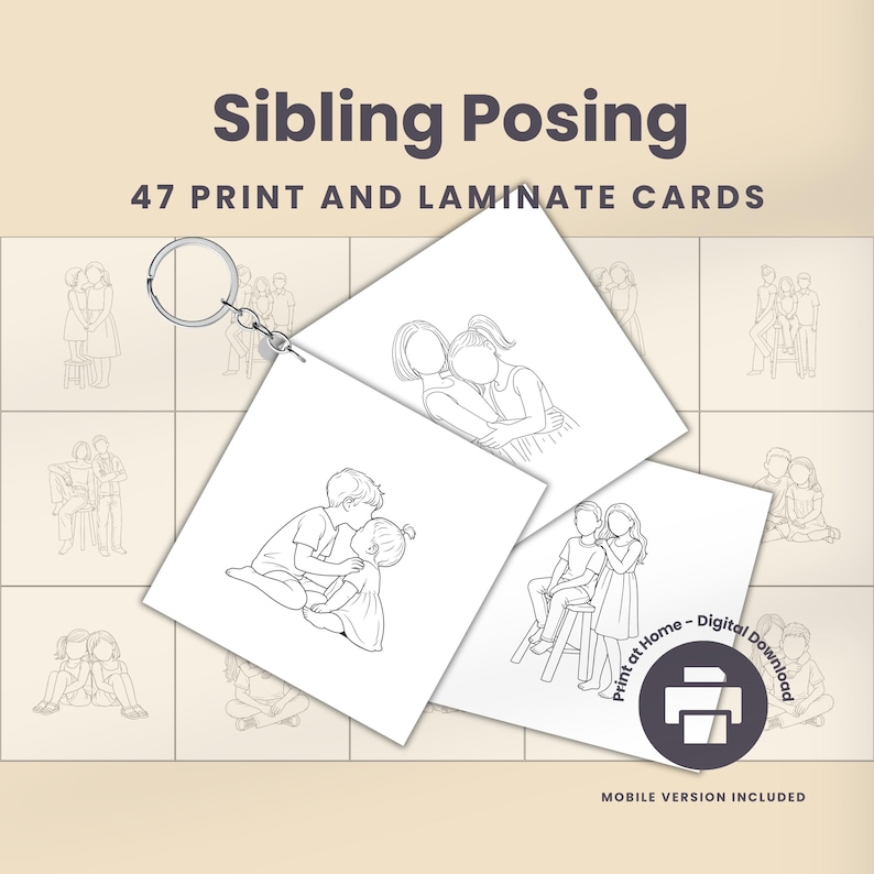 Posing-Guide für Geschwister — Produktvorschau