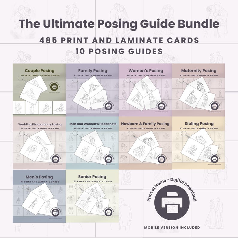 Posing-Guide-Paket für Fotografie — Produktvorschau