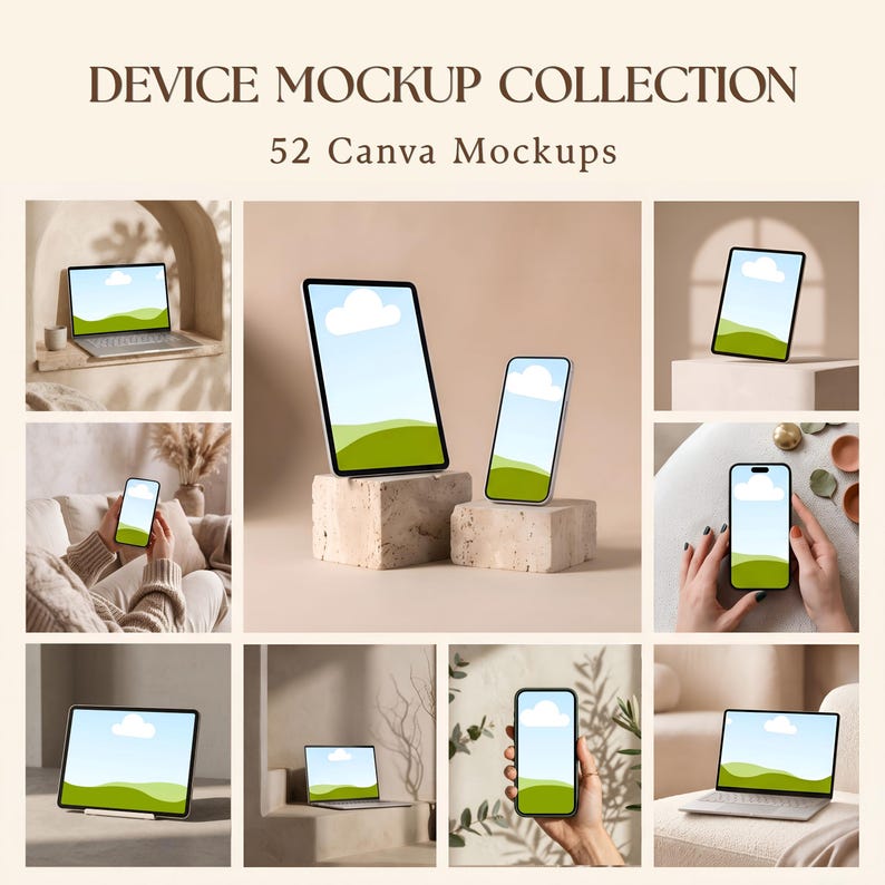 Geräte-Mockup-Vorlagenpaket — Produktvorschau